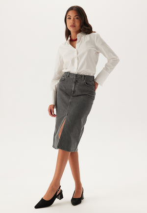 Objellen Midi Denim Skirt