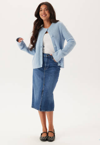Objellen Mw Midi Denim Skirt