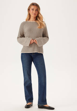 Objester L/S KNIT PATTERN TOP