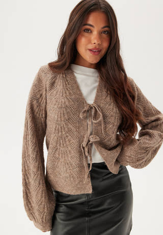 Objflora Re L/S KNIT CARDIGAN