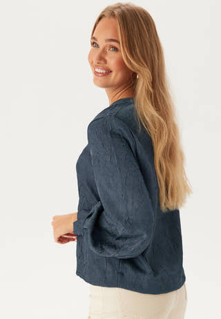 Objjohnson Re L/S V-NECK TOP