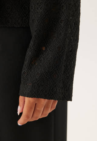 Objlaila L/S Re Tie Top