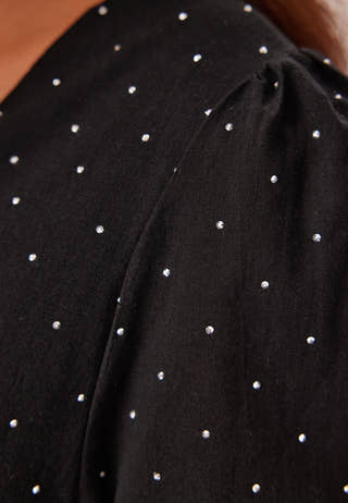 Objrigini 3/4 SLEEVE V-NECK Dress