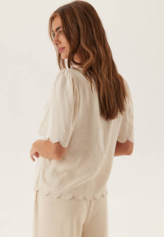 Objsanne 2/4 LO V-NECK TOP NOOS