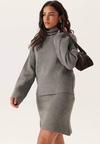 Objviola Ls Lo Rollneck Knit
