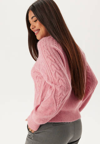 Viamada O-neck L/S CABLE KNIT