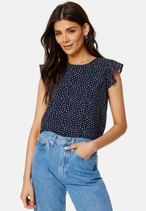 Ann Star S/L Frill Top