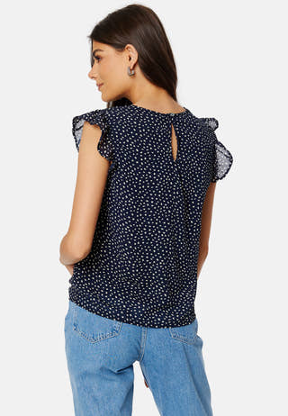Ann Star S/L Frill Top