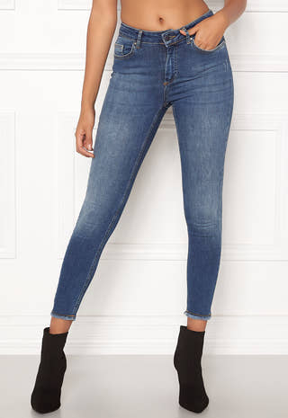 Blush Mid Ank Raw Jeans