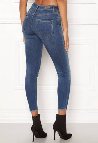 Blush Mid Ank Raw Jeans