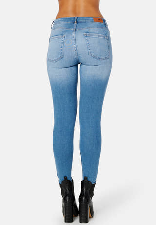 Blush Mid Ankle Zip Denim