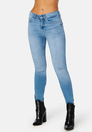 Blush Mid Ankle Zip Denim