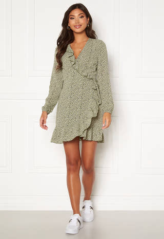 Carly L/S Wrap Dress