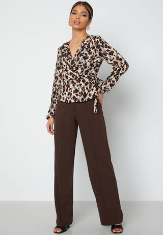 Carly L/S Wrap Short Top