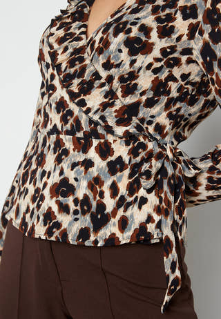 Carly L/S Wrap Short Top
