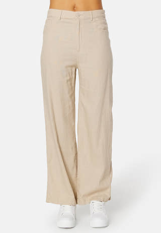 Hope-Caro HW Wide Linen Blend Pant
