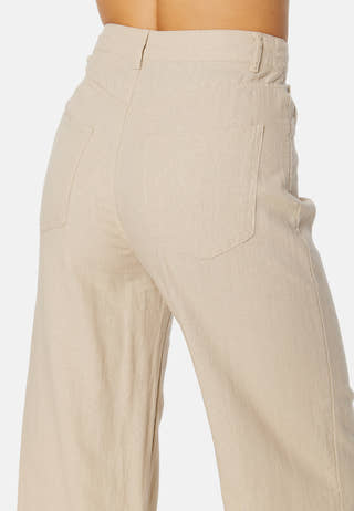 Hope-Caro HW Wide Linen Blend Pant