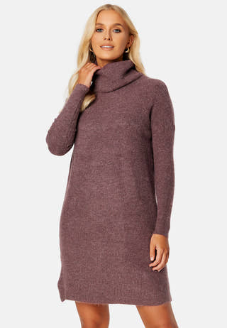 Jana L/S Cowlnck Dress