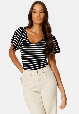 Onllleelo Stripe Back Pullover Knit