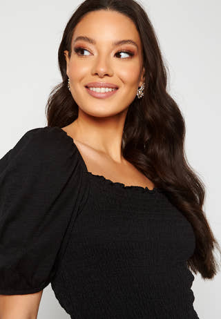 Nalena 2/4 Puff Smock Dress