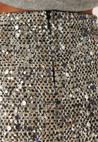 Onlglamour Mw Boucle Sequin Skirt