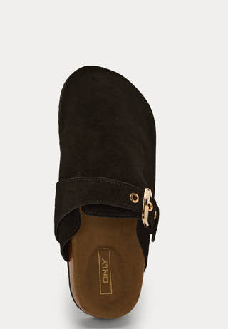 Onlhuston Leather Buckle Mule