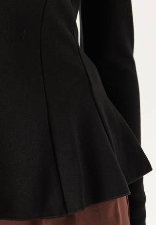 Onlkenya L/S PEPLUM TOP JRS PE
