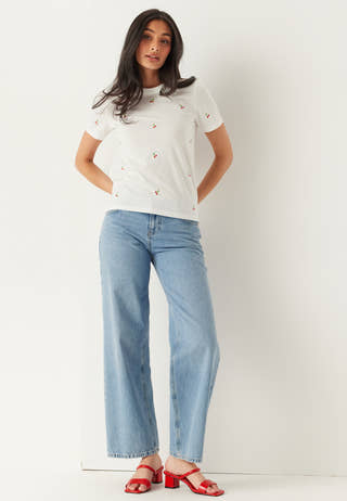 Onlketty Life S/S O-NECK TOP