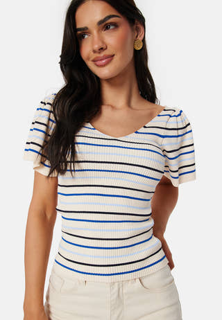 Onllleelo Stripe Back Pullover Knit