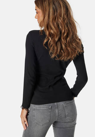 Onlleslie L/S LACE MIX TOP JRS