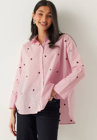 Onlnew Lina Grace Ls Emb Shirt