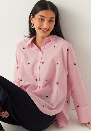 Onlnew Lina Grace Ls Emb Shirt