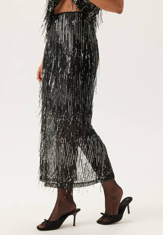 Onlspacy Hw Long Sequins Skirt