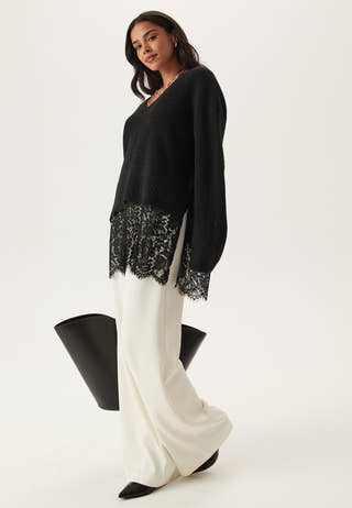 Onlvivia Ls Life V-neck Lace M