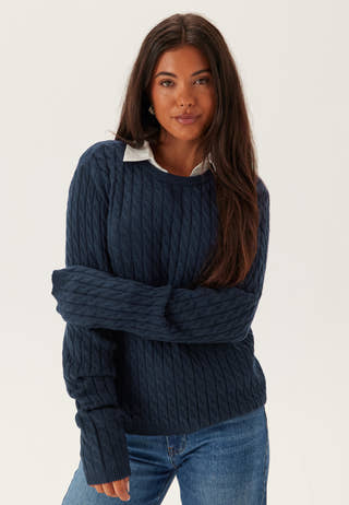 Pcfia Ls Cable Knit
