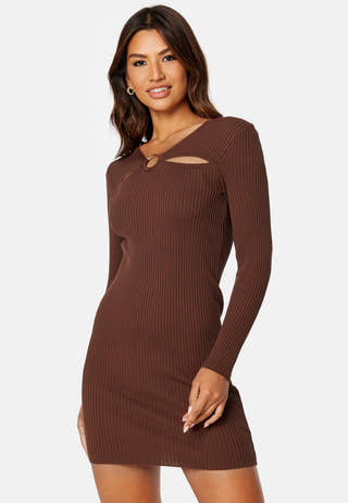Perla L/S Peek A Boo Dress