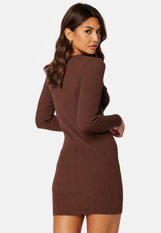 Perla L/S Peek A Boo Dress