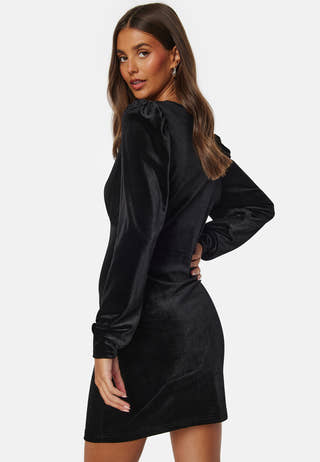 Smooth L/S V-Neck Dress