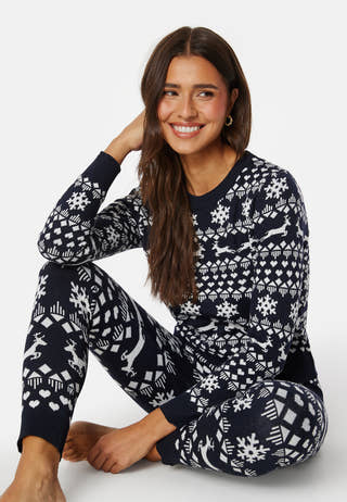 Xmas Snowflake LS O-Neck