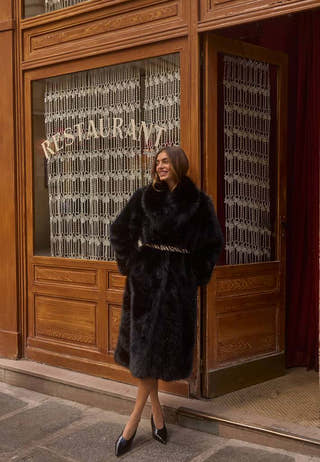 Long Faux Fur Coat