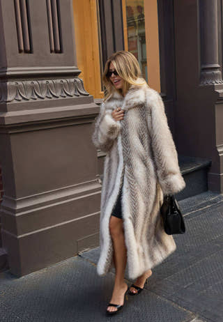 Long Faux Fur Coat