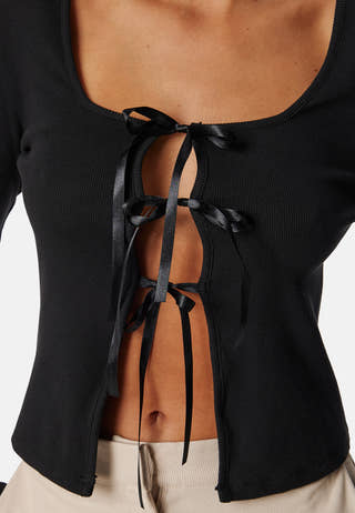 Pcbonnie Ls Square Neck Top D2