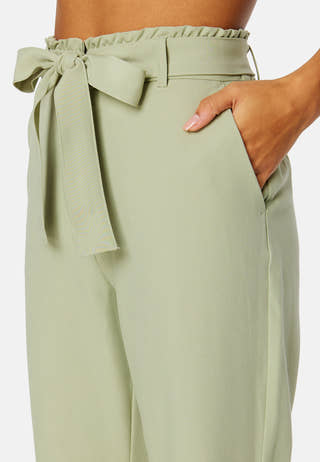 Bosella HW Paperbag Straight Pant
