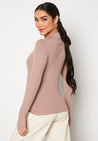 Hartley LS V-Neck Polo Knit