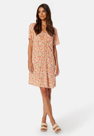 Nya SS V-Neck Short Dress
