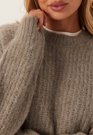 Pccleo Ls O-neck Chunky Knit
