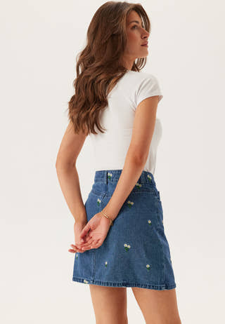 Pcfreia Hw Short Denim Skirt