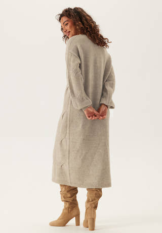 Pcjenna Ls Cable Knit Midi Dre