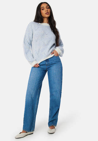 Pcjenna LS O-neck knit