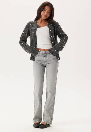 Pckelly Mw Straight Jeans Lg